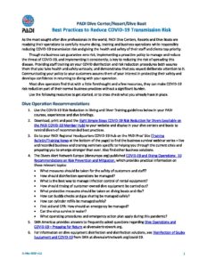 PADI Best Practices to Reduce Transmission Risk pdf 232x300 - PADI Best Practices to Reduce Transmission Risk